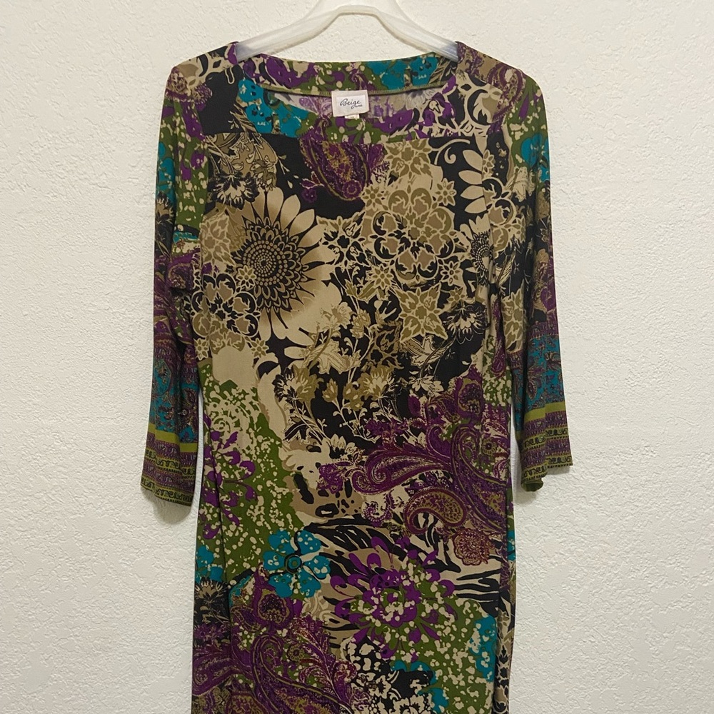 Colorful Long Sleeve Dress